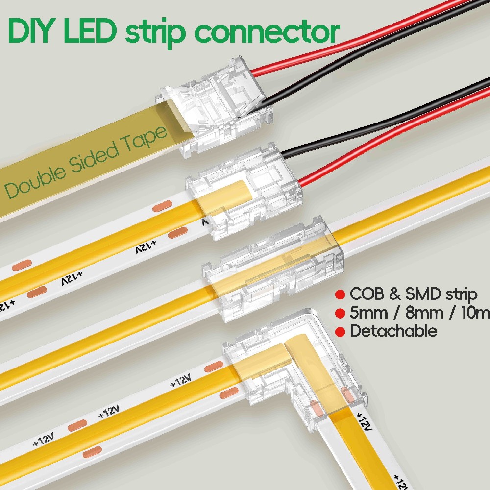 Led strip connector